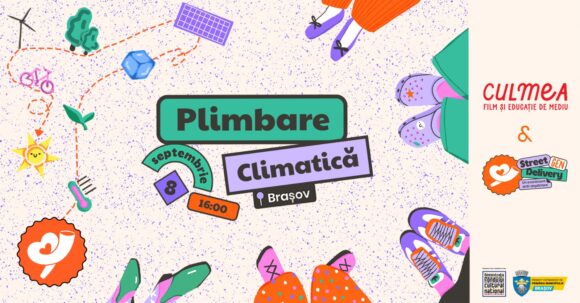 PLIMBAREA CLIMATICĂ din Brașov, o sesiune de dialog cu Nicu Ștefănuță și o discuție cu tinerii despre viitorul Centrului Vechi, timp de trei zile pe pietonala Eroilor, la Street Delivery