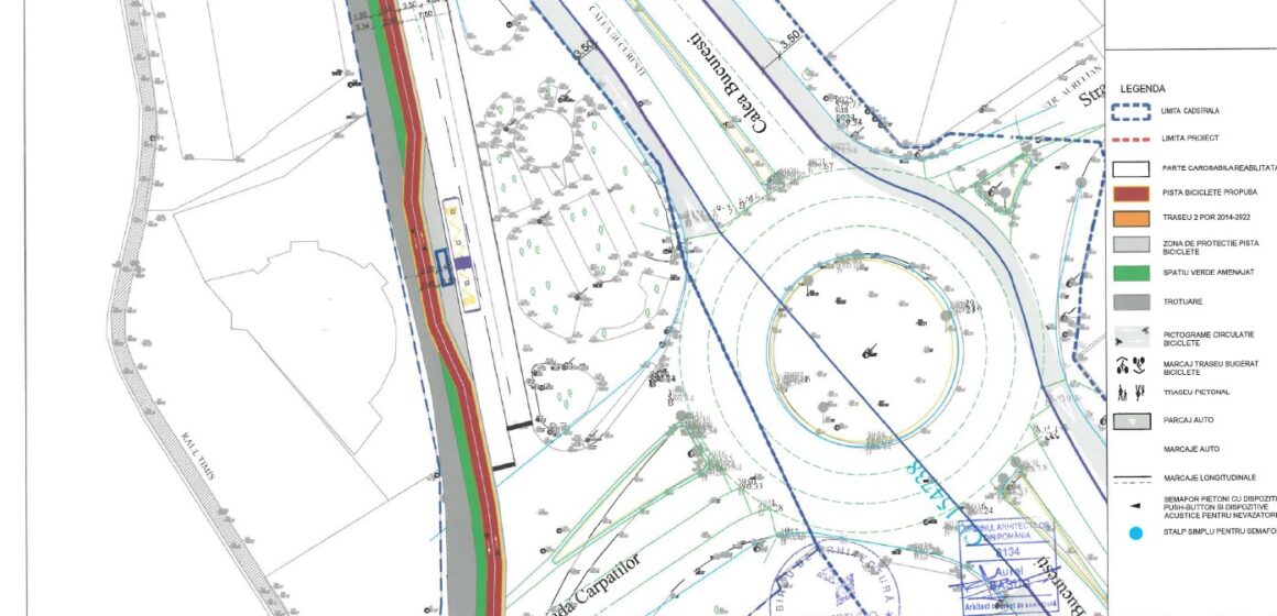 Primăria Brașov a lansat achiziția pentru proiectare și execuție piste de biciclete Răcădău – Mall AFI