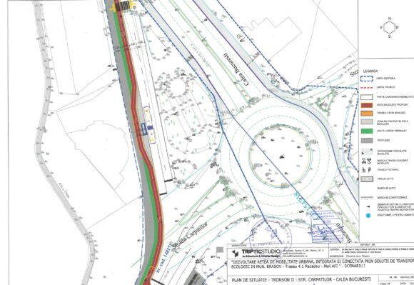 Primăria Brașov a lansat achiziția pentru proiectare și execuție piste de biciclete Răcădău – Mall AFI