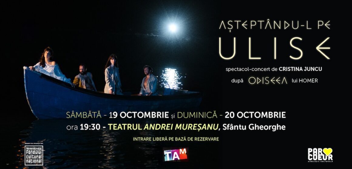 Asociația Par Coeur lansează proiectul muzical și teatral „Așteptându-l pe Ulise” pe Spotify și în teatre din București, Sfântu Gheorghe și Sibiu