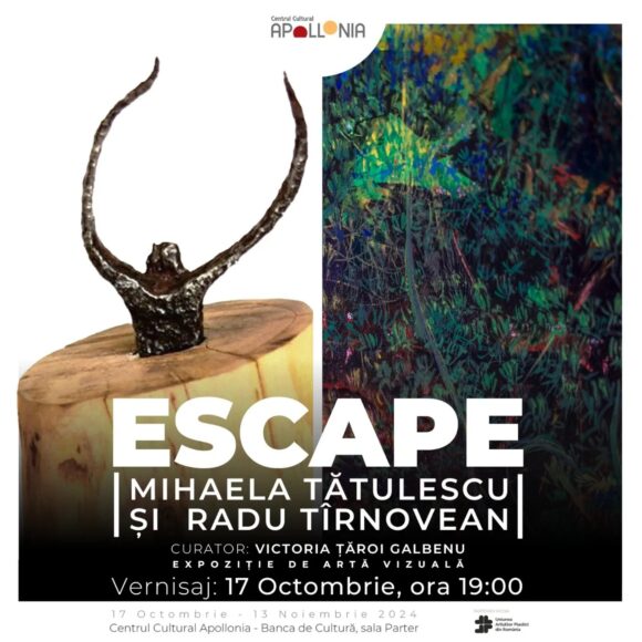 Radu Tîrnovean și Mihaela Tătulescu în expoziția ESCAPE/ POINTS OF VIEW la Centrul Cultural Apollonia