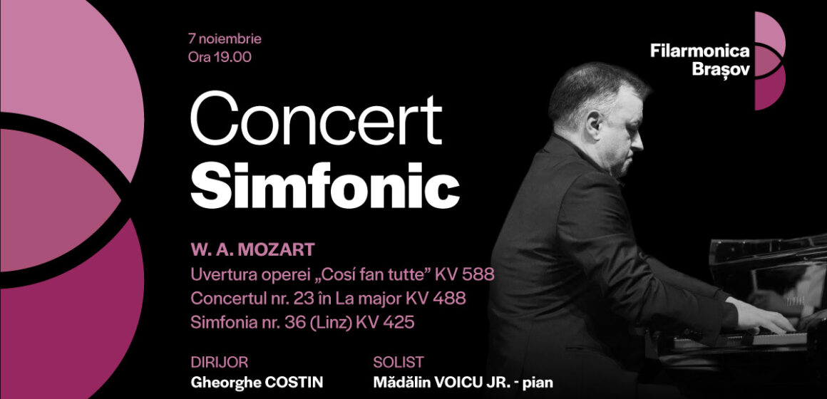 Concert special la Filarmonica Brașov: Mădălin Voicu Jr. interpretează Mozart