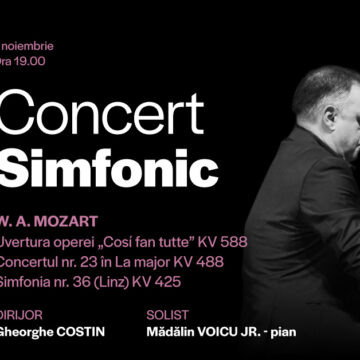 Concert special la Filarmonica Brașov: Mădălin Voicu Jr. interpretează Mozart