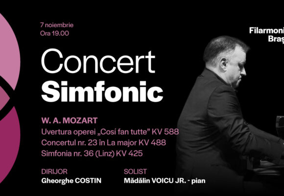 Concert special la Filarmonica Brașov: Mădălin Voicu Jr. interpretează Mozart