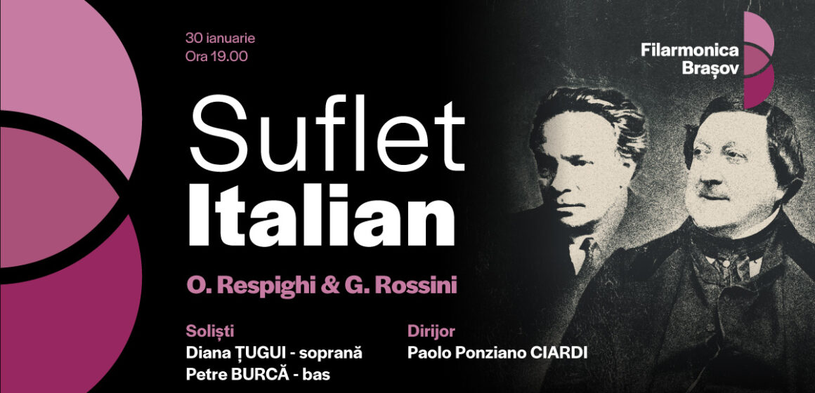 Concert vocal-simfonic cu arii din opere italiene, joi seară la Brașov