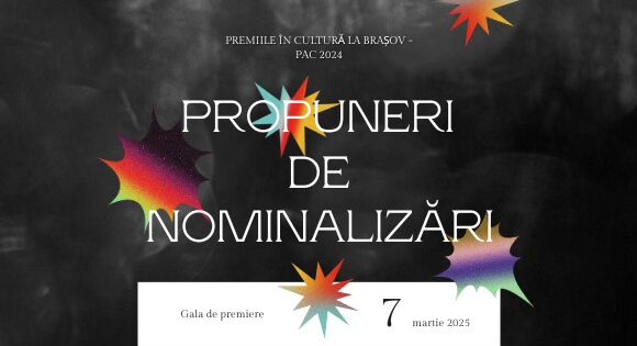 Consorțiul Cultural Corona anunță deschiderea perioadei de nominalizări pentru Premiile Anului în Cultură la Brașov – Ediția a X-a