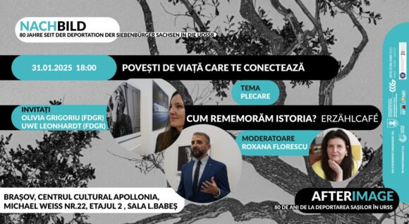 Cum rememorăm istoria? Erzählcafé sau Cafenea de povestiri și amintiri. Un eveniment în cadrul proiectului „AfterImage – 80 de ani de la deportarea sașilor în URSS”