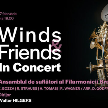 Winds & Friends in Concert: Eveniment cu instrumente de suflat și percuție, joi seară la Sala Patria