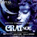 Repetiție generală cu public a spectacolului „Crai Nou” la Opera Brașov