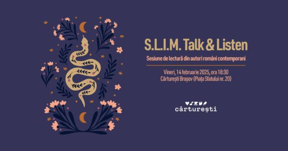 S.L.I.M. on tour – cu literatura contemporană din România la Cărturești Brașov