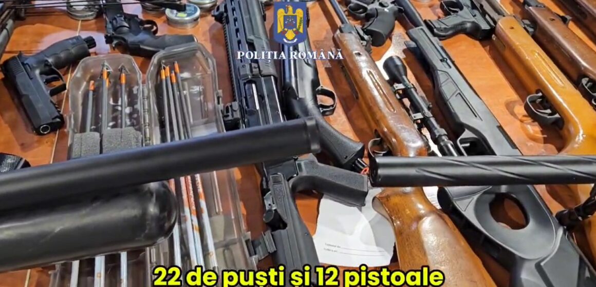 37 de percheziți efectuate de polițiștii brașoveni la persoane cercetate pentru nerespectarea regimului armelor și munițiilor