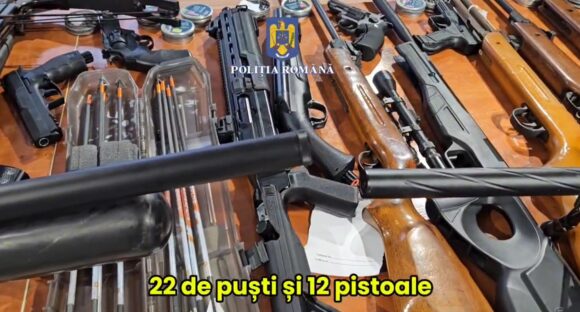 37 de percheziți efectuate de polițiștii brașoveni la persoane cercetate pentru nerespectarea regimului armelor și munițiilor