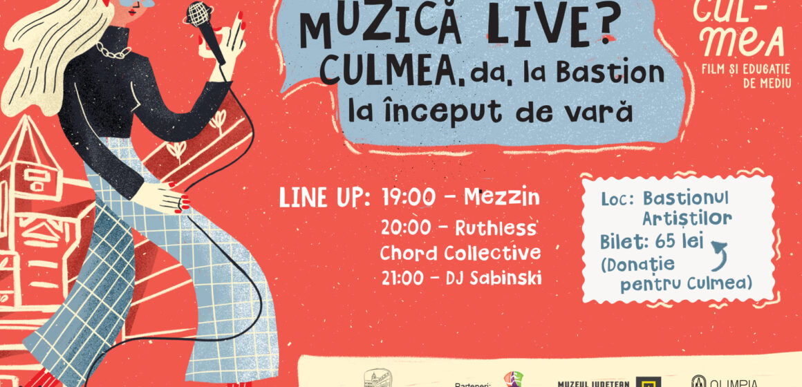 Concert caritabil cu muzică live la Bastionul Țesătorilor pentru susținerea Festivalului CULMEA