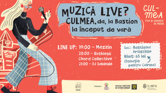 Concert caritabil cu muzică live la Bastionul Țesătorilor pentru susținerea Festivalului CULMEA