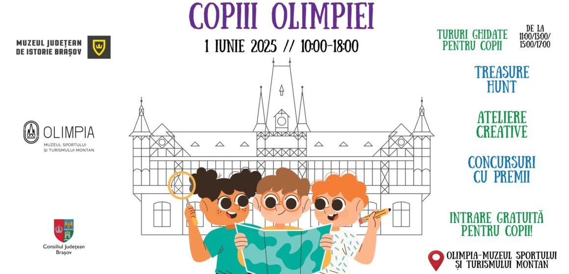 Muzeul Olimpia sărbătorește copilăria prin două evenimente dedicate celor mici și celor mari