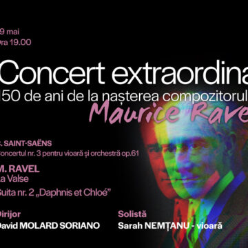 Sarah Nemțanu, prim-violonistă și solistă a Orchestrei Naționale a Franței, în concert la Brașov alături de dirijorul David Molard Soriano