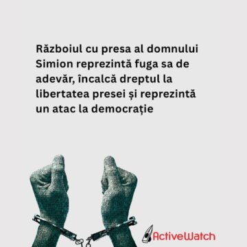 Scrisoare deschisă | Războiul cu presa al domnului Simion reprezintă fuga sa de adevăr, încalcă dreptul la libertatea presei și reprezintă un atac la democrație
