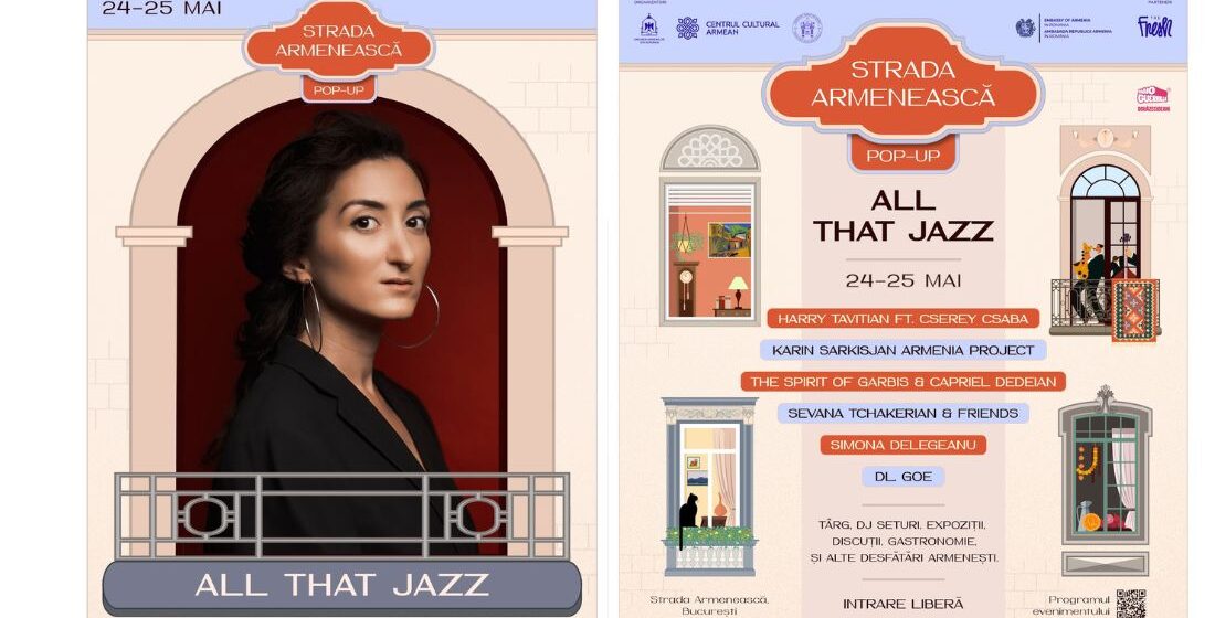 București | Strada Armenească Pop-Up: All That Jazz debutează în această primăvară cu un eveniment dedicat cartierului armenesc, comunității și patrimoniului viu