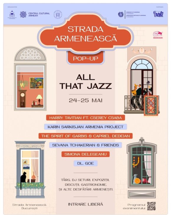București | Strada Armenească Pop-Up: All That Jazz transformă cartierul armenesc într-o scenă culturală în aer liber: jazz, patrimoniu și povești din diaspora
