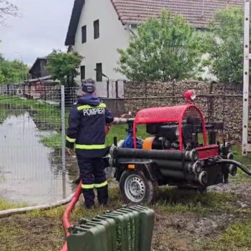 Intervenții ale ISU Brașov în contextul fenomenelor hidrometeorologice periculoase