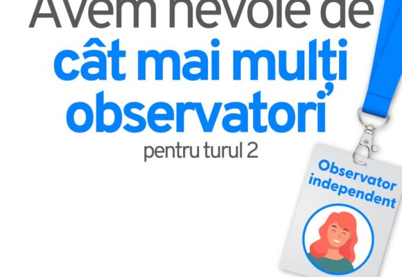 Coaliția Vot Corect a deschis înscrierile pentru observatori independenți la turul doi al alegerilor prezidențiale
