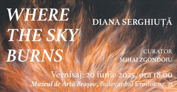 Diana Serghiuță revine la Brașov cu prima sa expoziție personală: Where the Sky Burns, la Muzeul de Artă Brașov