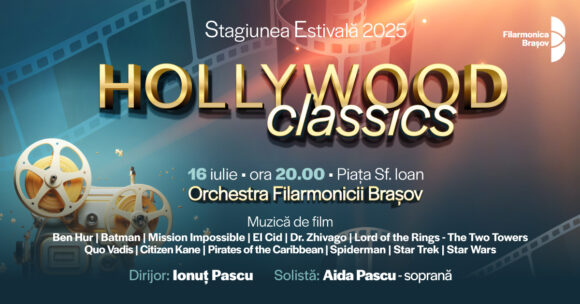 Concert în aer liber cu muzică de film: „Hollywood Classics” în Piața Sf. Ioan