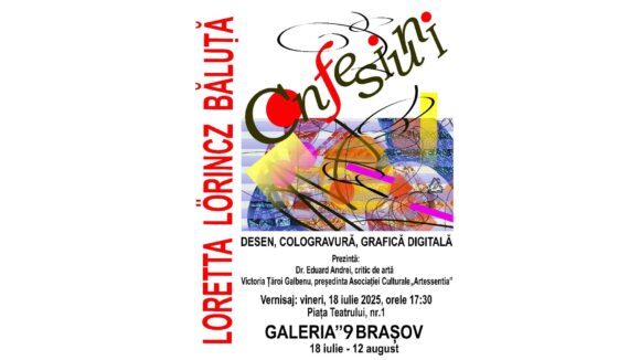 Confesiuni – Loretta Lörincz Băluță la Galeria 9 Brașov