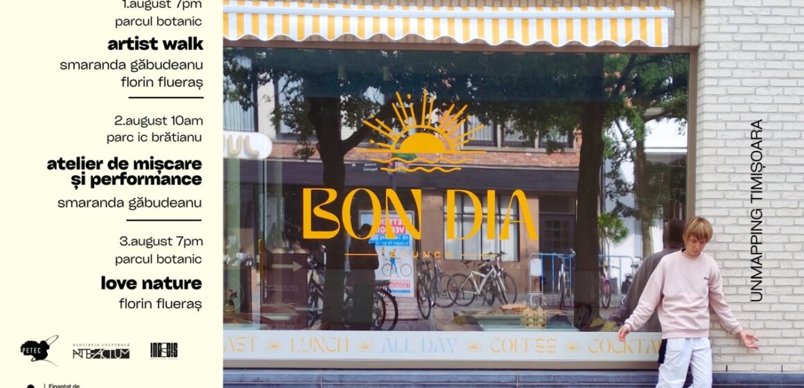 Timișoara devine scenă vie pentru explorări performative: Artist walks & Ateliere de mișcare și performance, 1–3 august 2025 Timișoara devine scenă vie pentru explorări performative: Artist walks & Ateliere de mișcare și performance, 1–3 august 2025