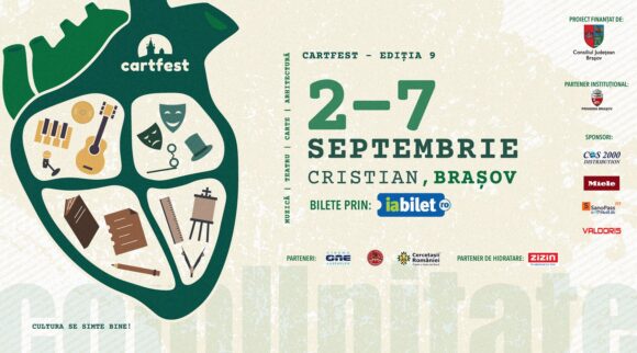 Festivalul de Artă și Cultură cartfest, ediția a 9-a – șase zile culturale în aer liber, spectacole de teatru, concerte și invitați speciali