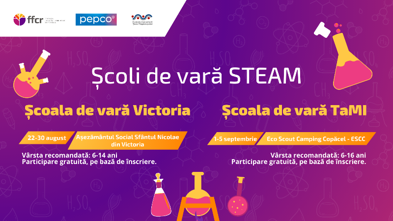 Fundația Comunitară Țara Făgărașului anunță lansarea a două Școli de Vară STEAM Fundația Comunitară Țara Făgărașului anunță lansarea a două Școli de Vară STEAM