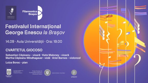 Festivalul Enescu în țară | Cvartetul Giocoso în recital la Aula Universității Transilvania