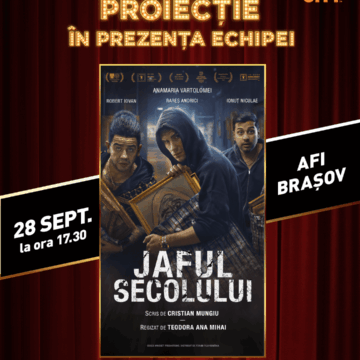 Cristian Mungiu prezintă „Jaful secolului” (propunerea României la Premiile Oscar) pe 28 septembrie la Brașov Cristian Mungiu prezintă „Jaful secolului” (propunerea României la Premiile Oscar) pe 28 septembrie la Brașov
