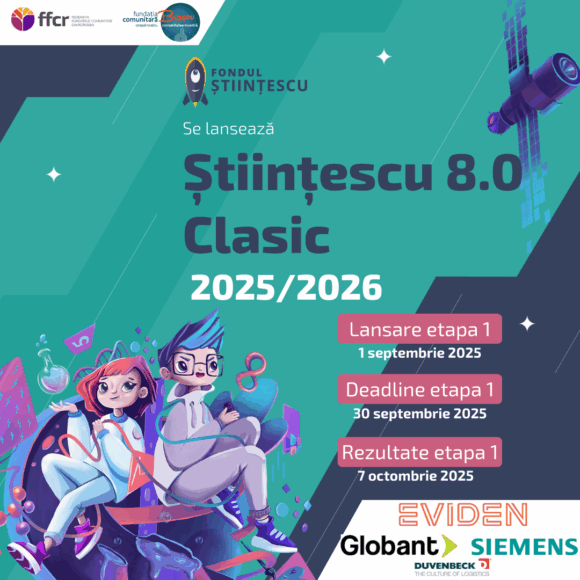 Fundația Comunitară Brașov a lansat ediția a opta a Fondului Științescu la Brașov cu un apel de idei de proiecte de educație STEAM