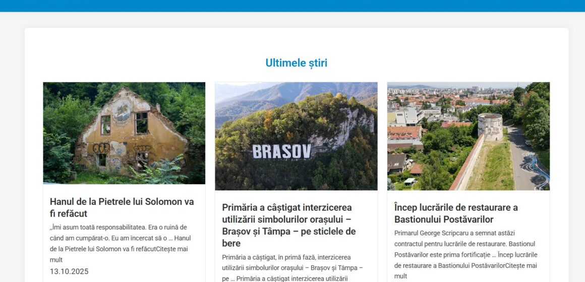 Lupta pentru controlul presei. Obiectivul – manipularea. Primăria Brașov a lansat un site de presă Lupta pentru controlul presei. Obiectivul – manipularea. Primăria Brașov a lansat un site de presă