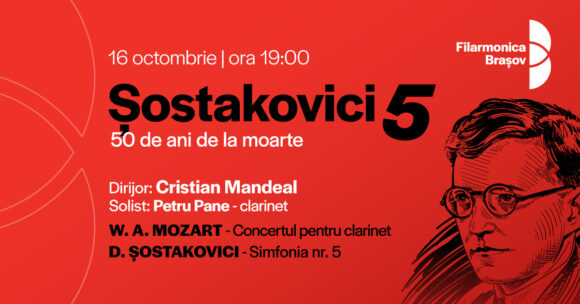 Maestrul Cristian Mandeal dirijează orchestra Filarmonicii Brașov, joi seară la Sala Patria