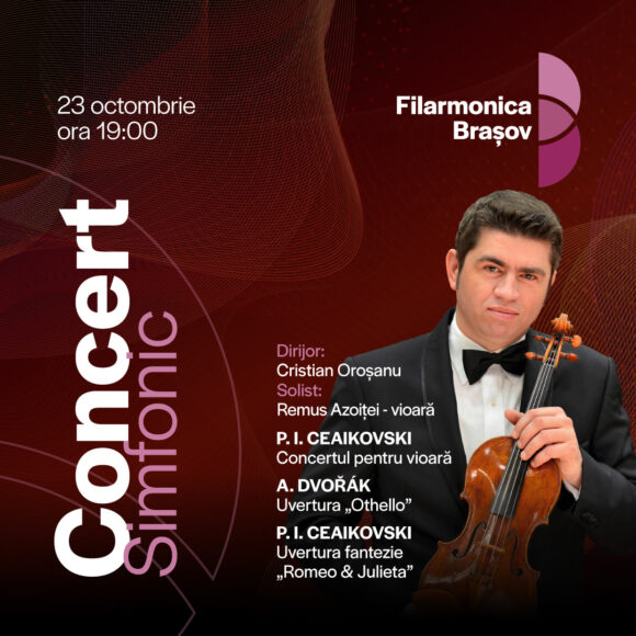 Concert Simfonic cu Cristian Oroșanu, Remus Azoiței și Orchestra Filarmonicii Brașov, joi la Sala Patria