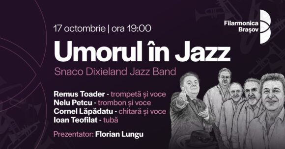 Umorul în Jazz: o seară de voie bună cu Snaco Dixieland Jazz Band, vineri seară la Sala Patria