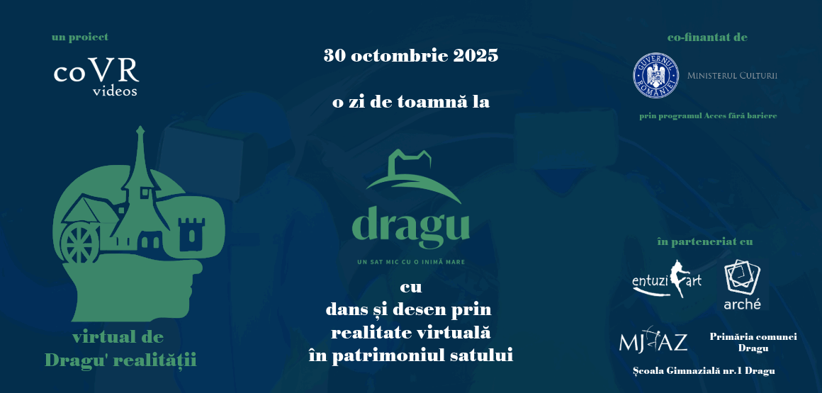 Virtual de Dragu’ Realității: trei zile de dans, VR și patrimoniu în inima Sălajului, între 28 – 30 octombrie