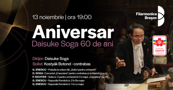 Concert aniversar Daisuke Soga la 60 de ani la Filarmonica Brașov