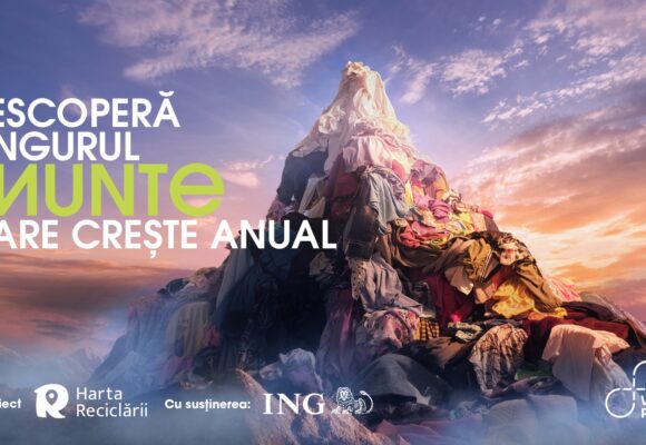Harta Reciclării lansează campania „Muntele de Haine”, care combate impactul deșeurilor textile cu soluții practice de reducere și reutilizare