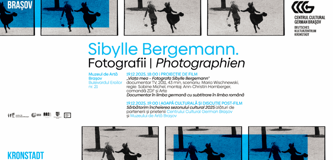 Proiecție de film „Viața mea – Fotografa Sibylle Bergemann” la Muzeul de Artă Brașov Proiecție de film „Viața mea – Fotografa Sibylle Bergemann” la Muzeul de Artă Brașov