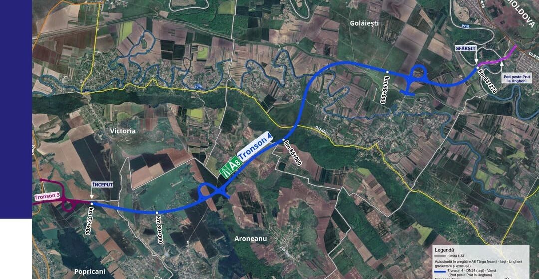 Opt oferte depuse pentru construirea ultimului tronson al Autostrăzii Unirii Târgu Neamț – Iași – Ungheni Opt oferte depuse pentru construirea ultimului tronson al Autostrăzii Unirii Târgu Neamț – Iași – Ungheni