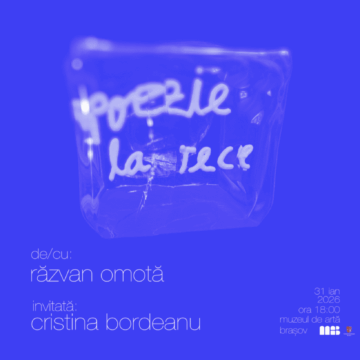 Poezia contemporană ajunge la Muzeul de Artă Brașov prin performance-ul „poezie la rece”, cu Răzvan Omotă și Cristina Bordeanu Poezia contemporană ajunge la Muzeul de Artă Brașov prin performance-ul „poezie la rece”, cu Răzvan Omotă și Cristina Bordeanu