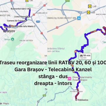 Propunere pentru reorganizarea liniilor RATBV 20, 60 și 100