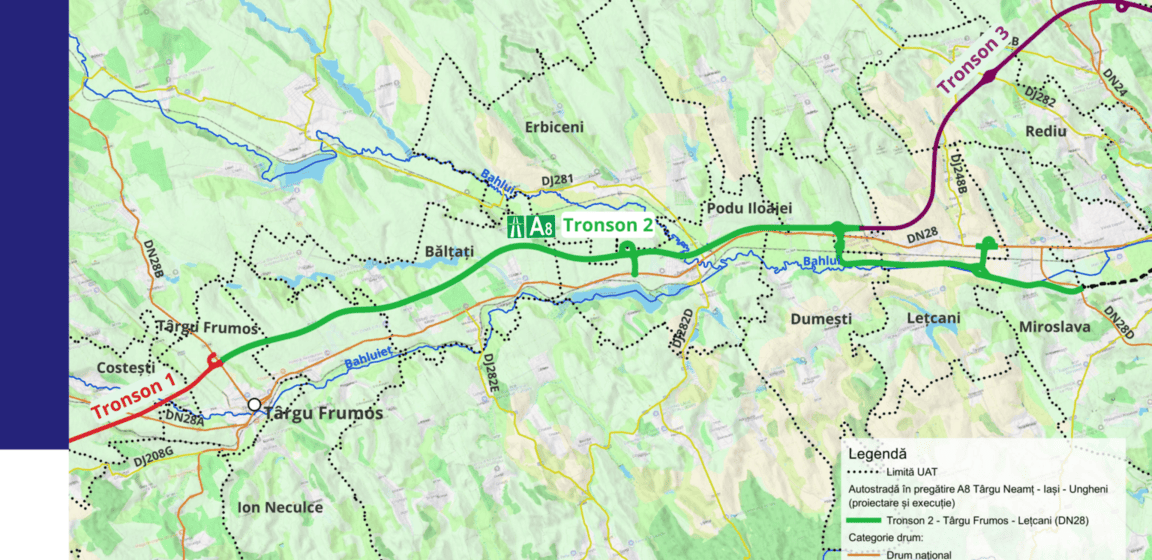 Nouă oferte pentru supervizarea lucrărilor pe tronsonul 2 al Autostrăzii A8 Târgu Neamț-Iași-Ungheni
