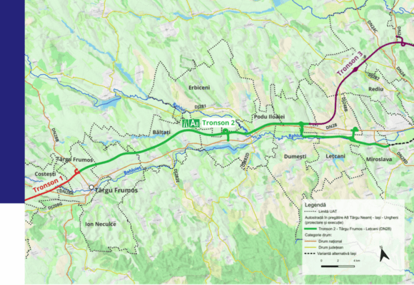 Nouă oferte pentru supervizarea lucrărilor pe tronsonul 2 al Autostrăzii A8 Târgu Neamț-Iași-Ungheni