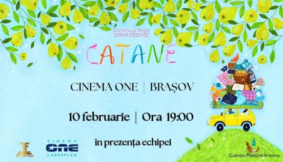 Proiecție specială a comediei „CATANE” la Brașov în prezența membrilor echipei, pe 10 februarie