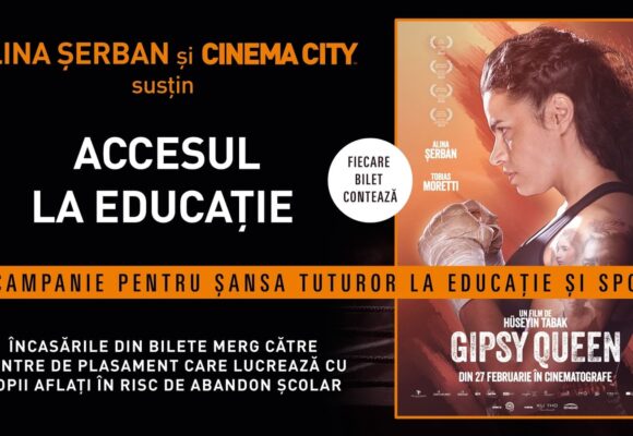 „Gipsy Queen” intră în cinematografele din România. Încasările din biletele vândute în rețeaua Cinema City vor fi direcționate către două centre de plasament „Gipsy Queen” intră în cinematografele din România. Încasările din biletele vândute în rețeaua Cinema City vor fi direcționate către două centre de plasament