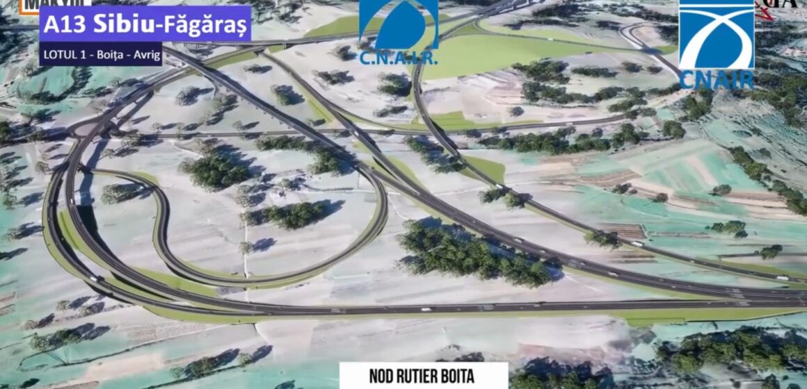 Se lucrează pe lotul 1 Boița – Avrig al Autostrăzii A 13 Sibiu – Făgăraș Se lucrează pe lotul 1 Boița – Avrig al Autostrăzii A 13 Sibiu – Făgăraș